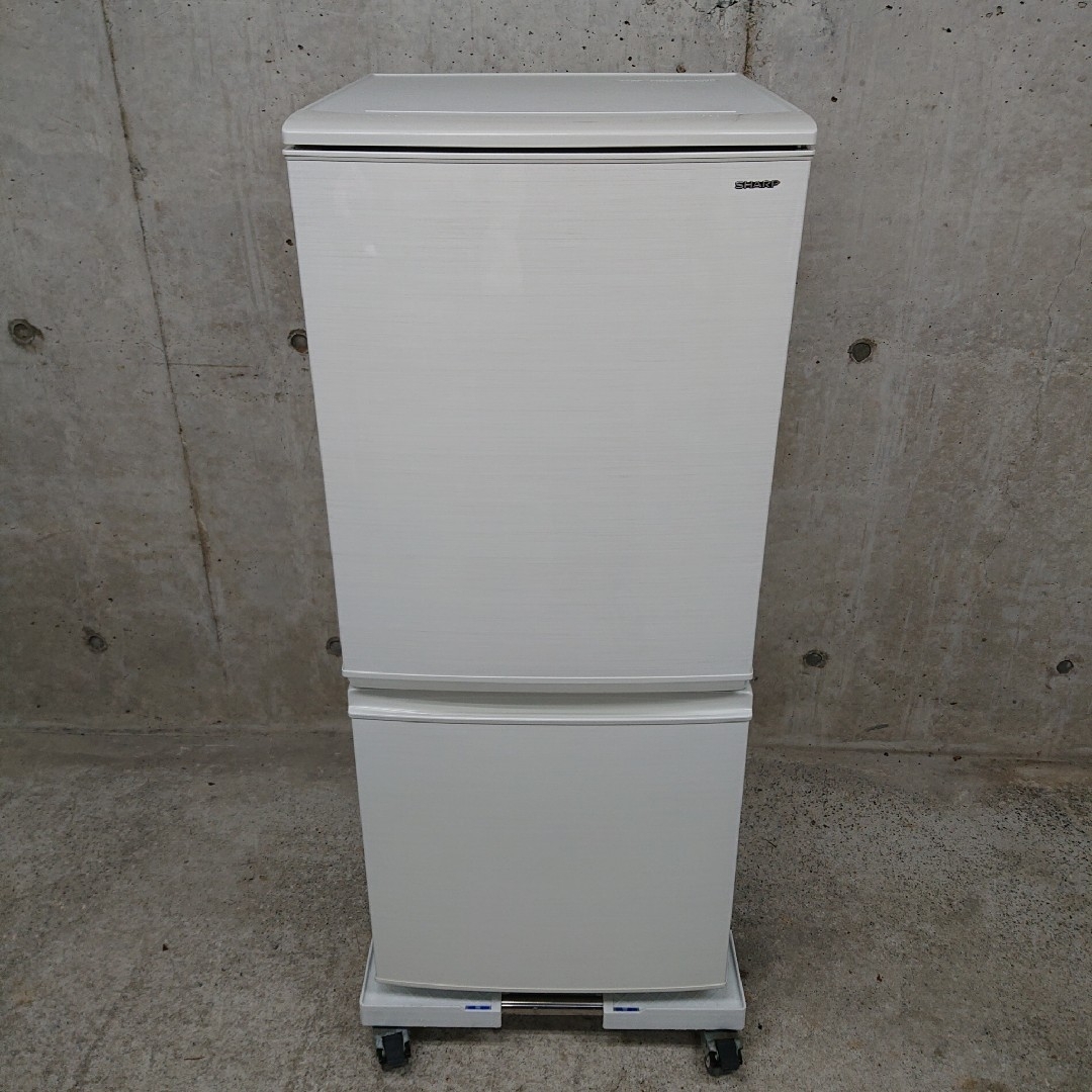 SHARP - SHARP SJ-D14D-W 2ドア冷凍冷蔵庫 つけかえどっちもドアの通販