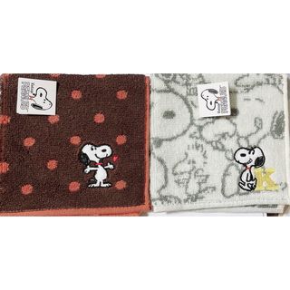 スヌーピー(SNOOPY)の新品スヌーピーミニタオル2枚セット(タオル)