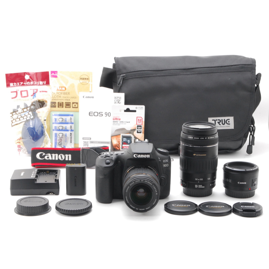 【 新品 未使用✨保証付き❣️】 キャノン　Canon 90D  トリプル