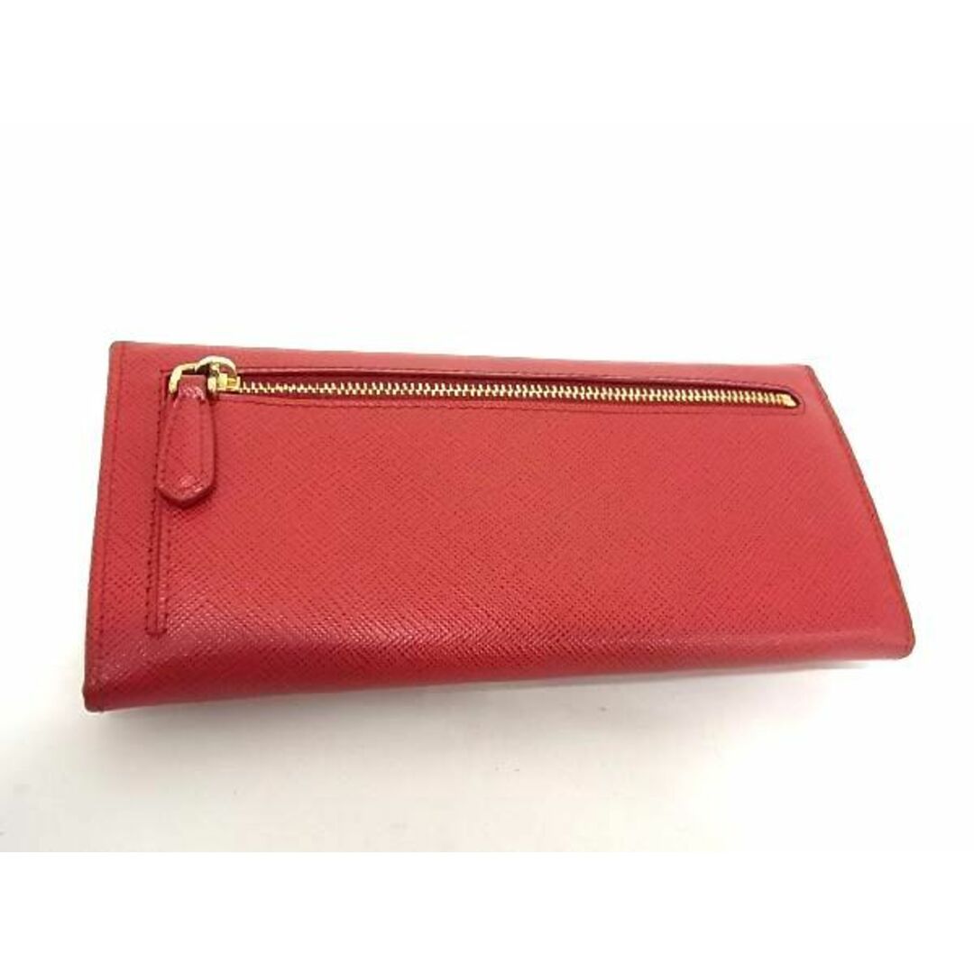 PRADA(プラダ)の■新品■未使用■ PRADA プラダ iMH132 サフィアーノレザー 二つ折り 長財布 ウォレット レディース レッド系 AR8645  レディースのファッション小物(財布)の商品写真