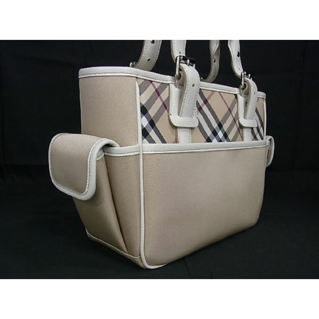 □極美品□ BURBERRY バーバリー ナイロン チェック柄 ハンドバッグ