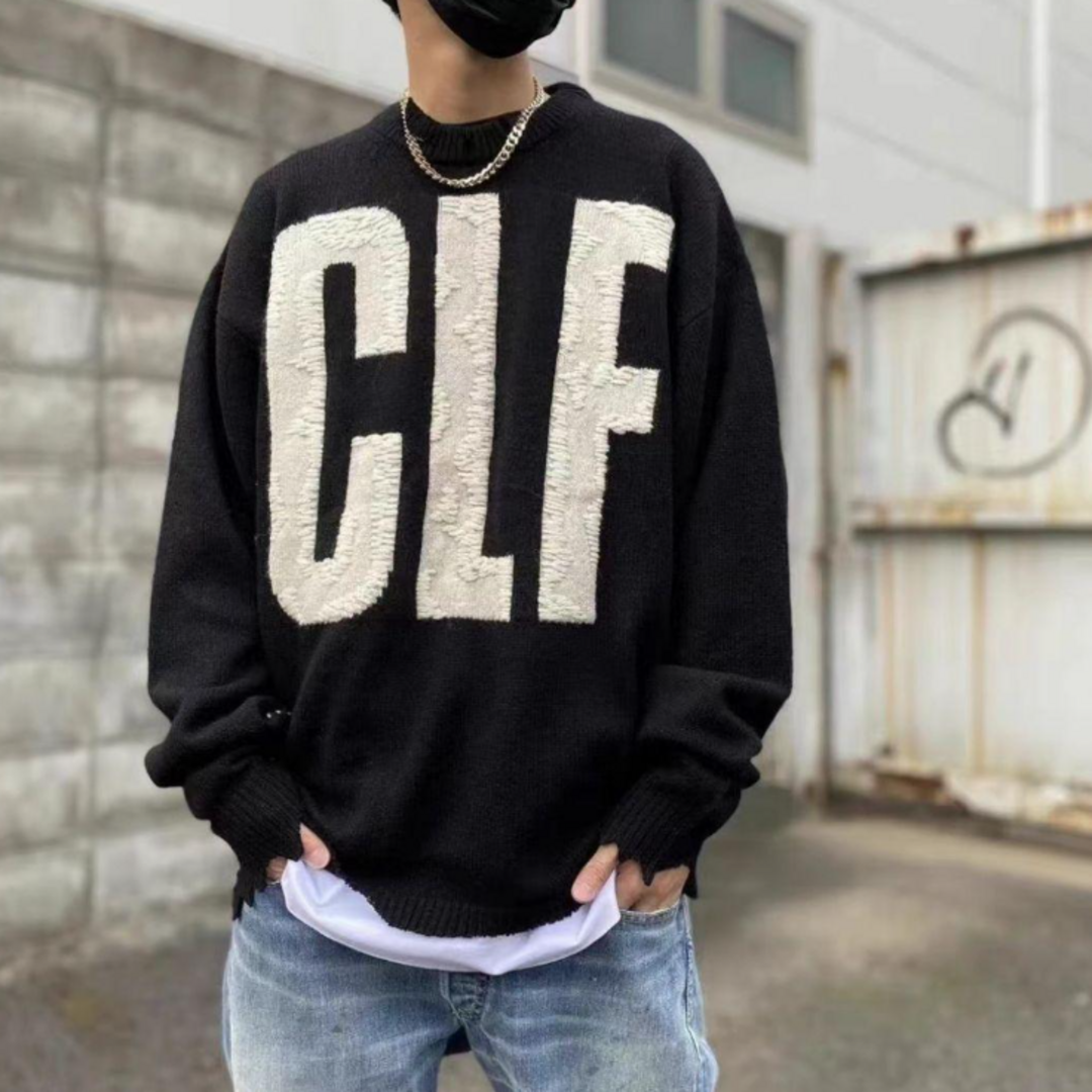 SAINT MICHAEL セントマイケル CLF WOOL sweater L-