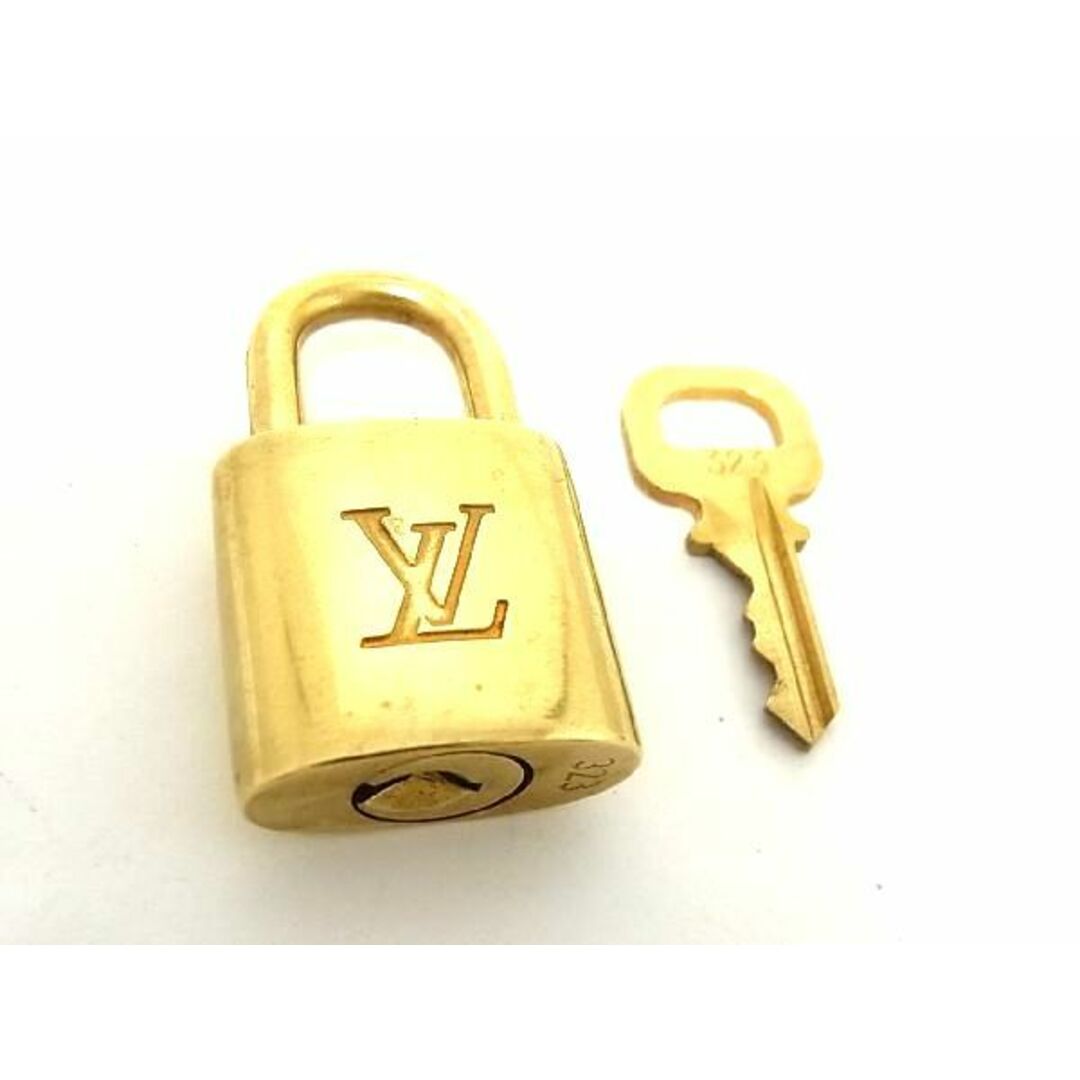 ■極美品■ LOUIS VUITTON ルイヴィトン カデナ 南京錠 パドロック 323 鍵 キー ゴールド系 DA4827