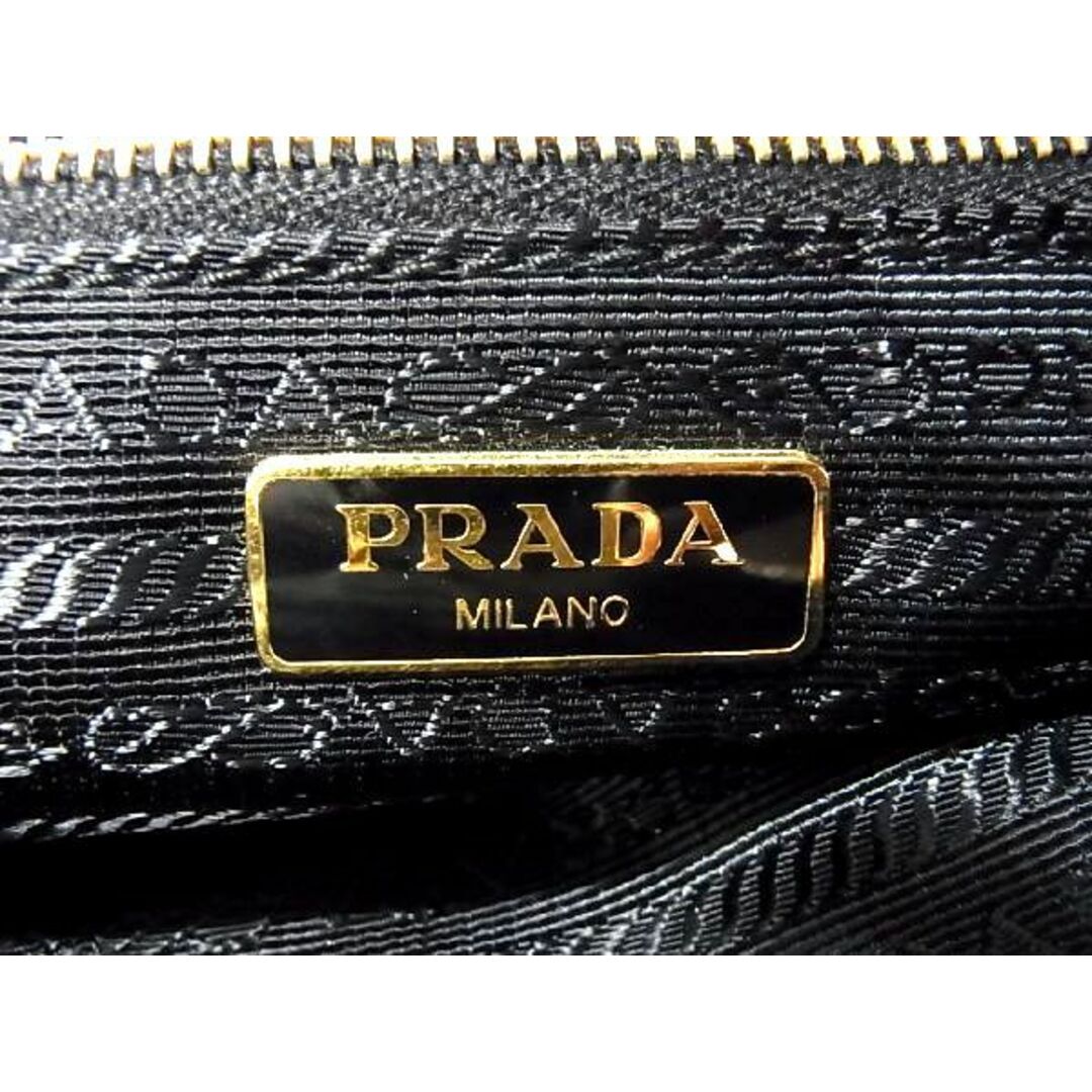 PRADAプラダ状態ランク■美品■ PRADA プラダ テスートナイロン 化粧ポーチ メイクポーチ マルチケース 小物入れ メンズ レディース ブラック系 AR7354