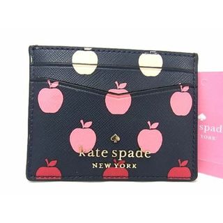 ケイトスペードニューヨーク(kate spade new york)の■新品■未使用■ kate spade ケイトスペード レザー アップル カードケース カード入れ パスケース 定期入れ ブラック系 BF3018 (その他)