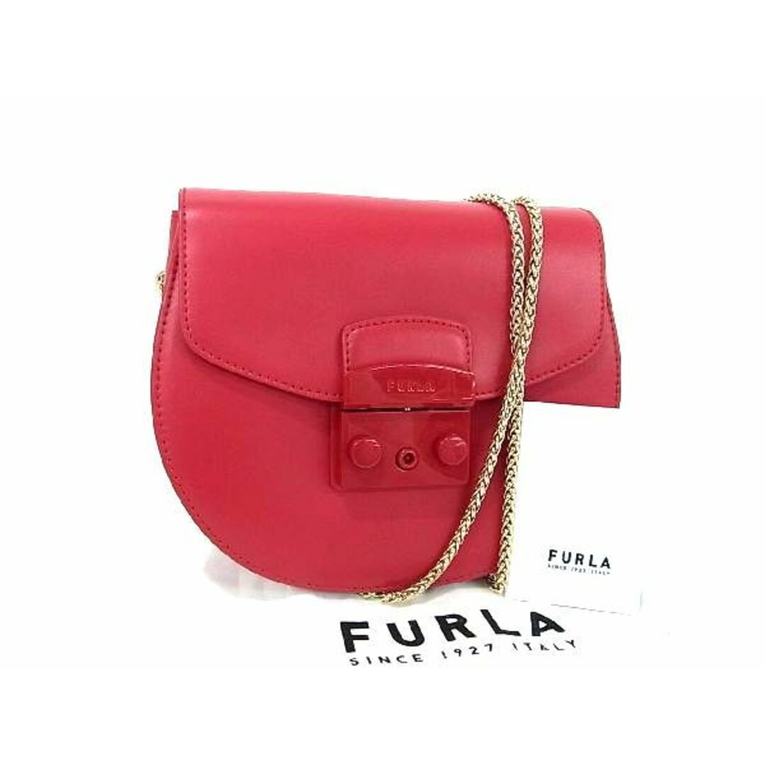 FURLA フルラ メトロポリス ショルダーバッグ レッド - ショルダーバッグ