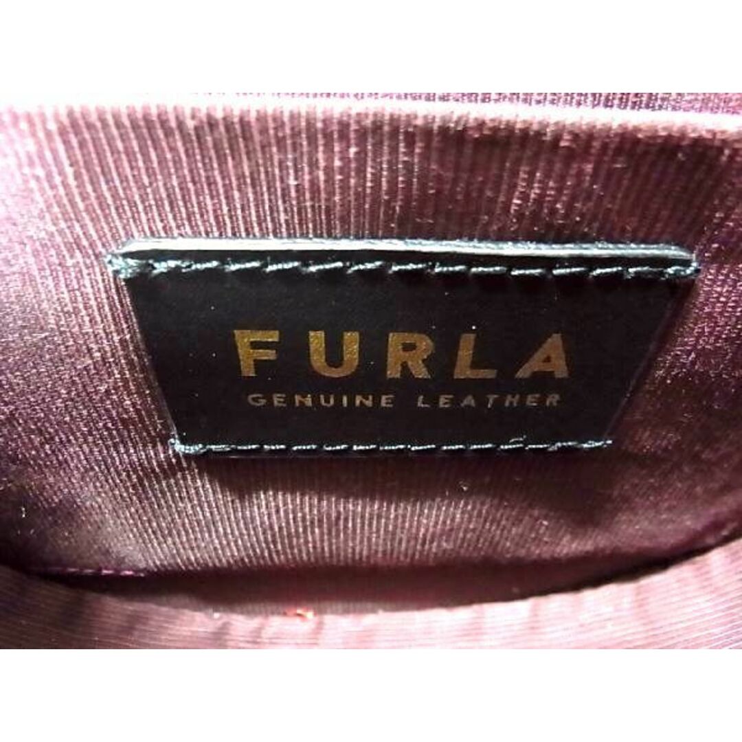 ■新品■未使用■ FURLA フルラ メトロポリス ミニ レザー クロスボディ チェーン ショルダーバッグ 斜め掛け レッド系 BF2885