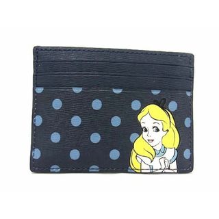 ケイトスペードニューヨーク(kate spade new york)の■新品■未使用■ kate spade ケイトスペード WLR00613   ディズニーコラボ レザー アリス カードケース カード入れ  ネイビー系 BF3014 (その他)