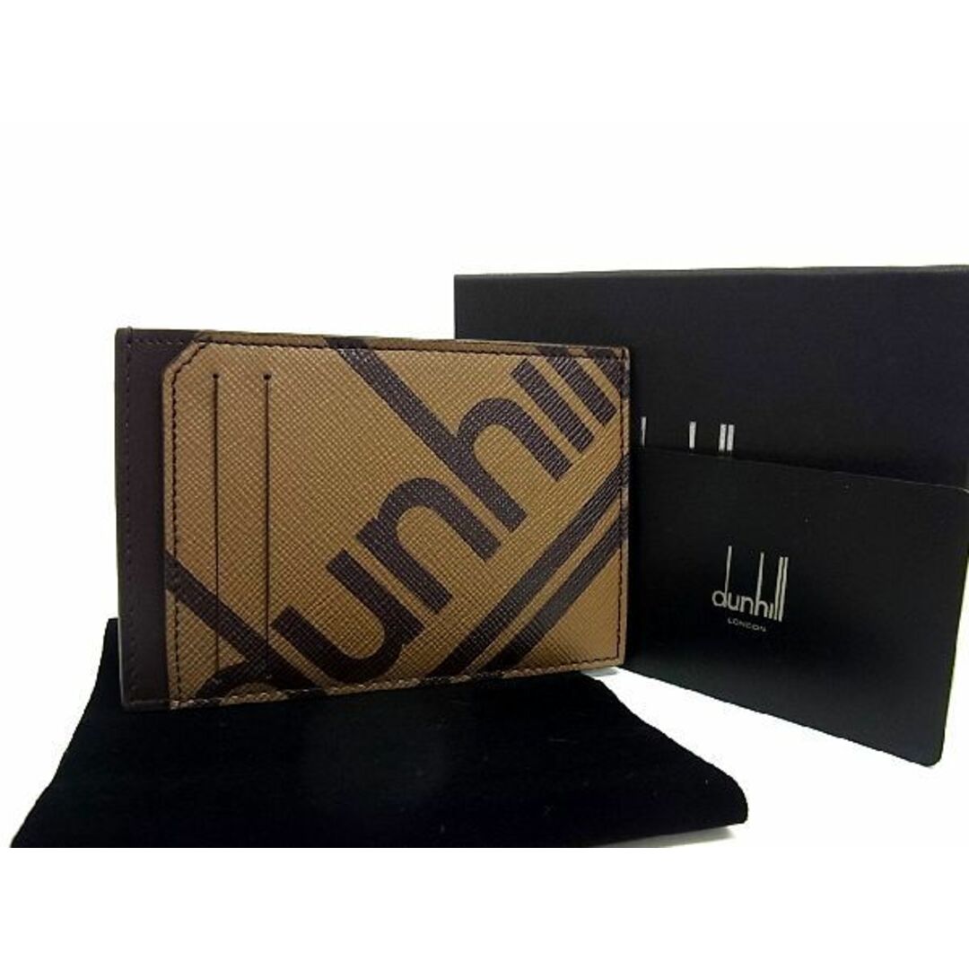 ■新品■未使用■ dunhill ダンヒル レザー カードケース パスケース 定期入れ メンズ ブラウン系 BE5332
