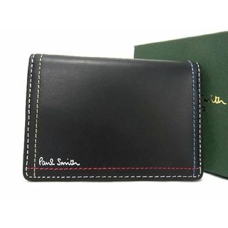 ポールスミス(Paul Smith)の■新品■未使用■  Paul Smith ポールスミス レザー カードケース パスケース カード入れ 名刺入れ メンズ ブラック系 BE5329 (その他)