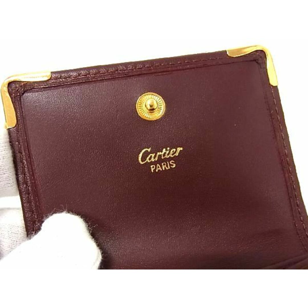 ■新品■未使用■ Cartier カルティエ マストライン レザー コインケース コインパース 小銭入れ ボルドー系 BF2689