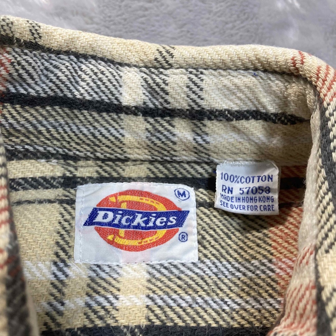 Dickies(ディッキーズ)の希少70S-80S オールド ディッキーズ 長袖シャツ ベージュマルチカラー M メンズのトップス(シャツ)の商品写真