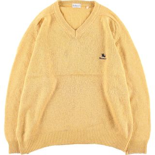 バーバリー(BURBERRY)の古着 バーバリー Burberry's LONDON Vネック ウールニットセーター メンズXL /eaa365122(ニット/セーター)