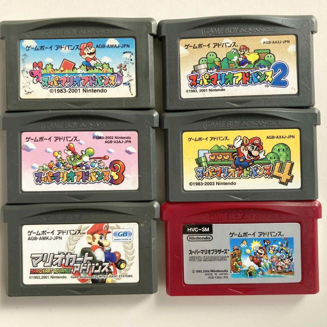 スーパーマリオアドバンス マリオカート マリオブラザーズ セット GBA