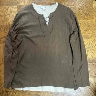 ジェニュイン GENUINE 長袖　メンズ　Lサイズ(Tシャツ/カットソー(七分/長袖))