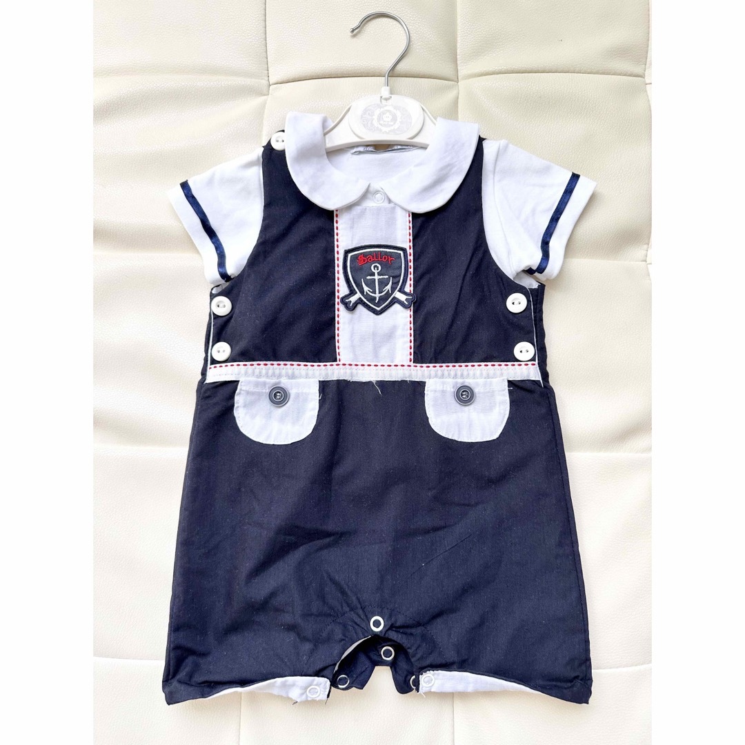 Ralph Lauren(ラルフローレン)のBEAU kid◆海外ブランドベビーロンパースセットアップ キッズ/ベビー/マタニティのベビー服(~85cm)(ロンパース)の商品写真