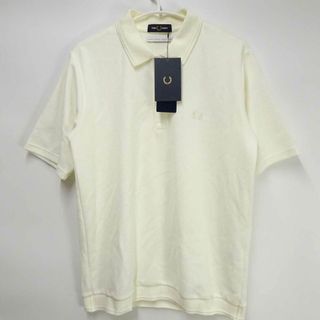 【未使用】EDIFICE FRED PERRY フレッド ペリー 別注 SOLOTEX(R) カルゼ ポロシャツ 半袖 L ホワイト メンズ トップス(その他)