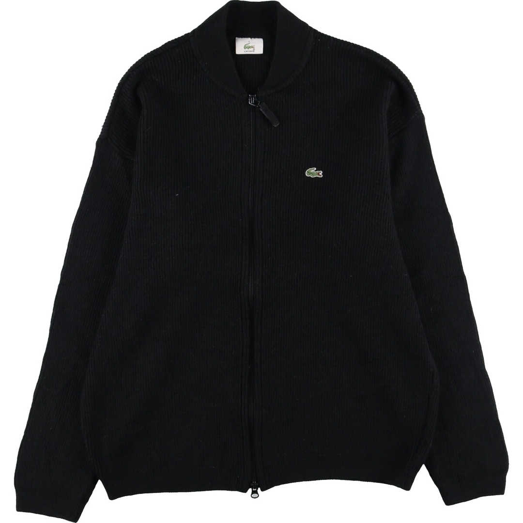 ラコステ LACOSTE ウールニットフルジップセーター 5 メンズL /eaa341261