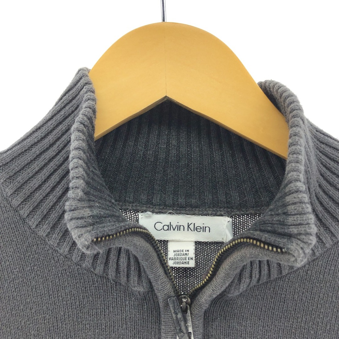 Calvin Klein(カルバンクライン)の古着 カルバンクライン Calvin klein コットンニットハーフジップセーター メンズL /eaa373065 メンズのトップス(ニット/セーター)の商品写真