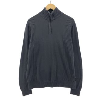 カルバンクライン(Calvin Klein)の古着 カルバンクライン Calvin klein コットンニットハーフジップセーター メンズL /eaa373065(ニット/セーター)