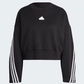 アディダス(adidas)の新品　タグ付　アディダス　スウェット　トレーナー　黒　XL トップス　ブラック(トレーナー/スウェット)