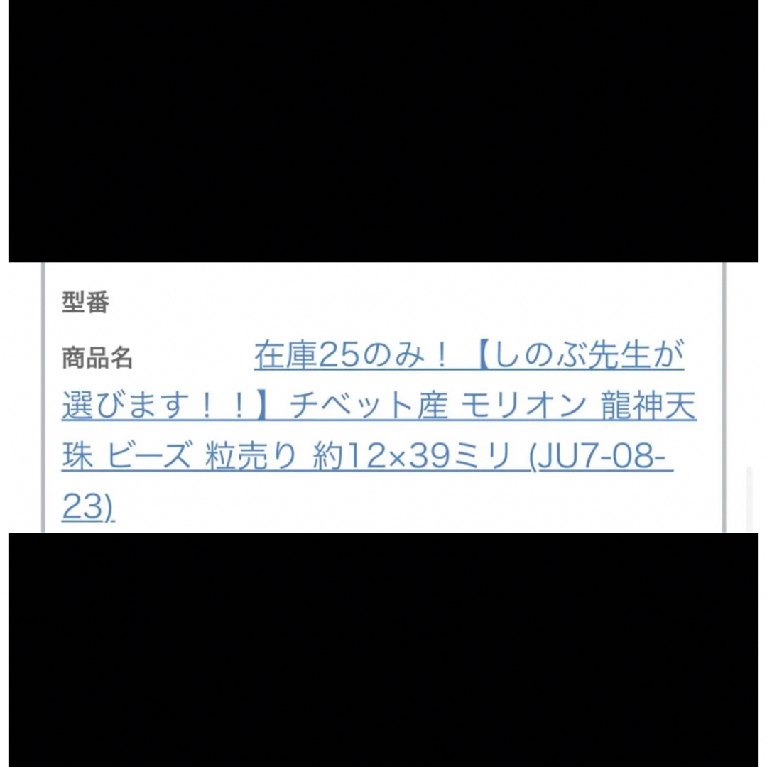 しのぶ先生　レア　強力　チベット産モリオン　龍神天珠