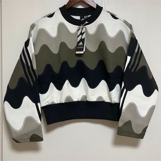 アディダス(adidas)の新品　adidas マリメッコ　トレーナー　スウェット　トップス　黒　アディダス(トレーナー/スウェット)