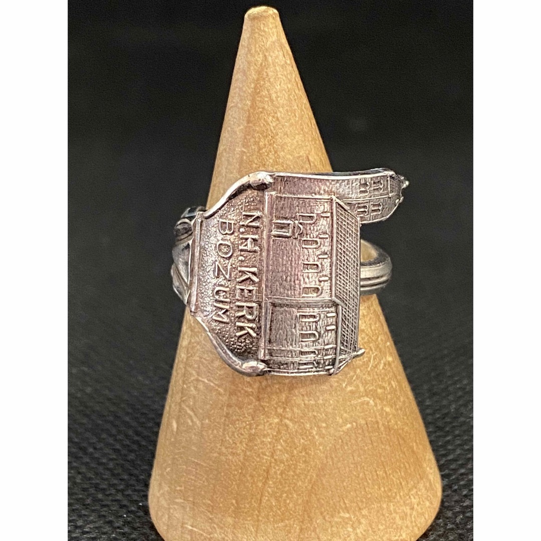 アンティーク リング スプーンリング 13号 調節可 オランダ 教会 4276 メンズのアクセサリー(リング(指輪))の商品写真