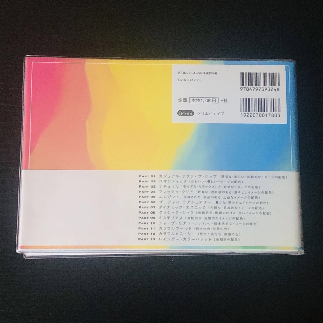 【ソフトカバー付】配色アイデア手帖 めくって見つる新しいデザインの本 エンタメ/ホビーの本(アート/エンタメ)の商品写真