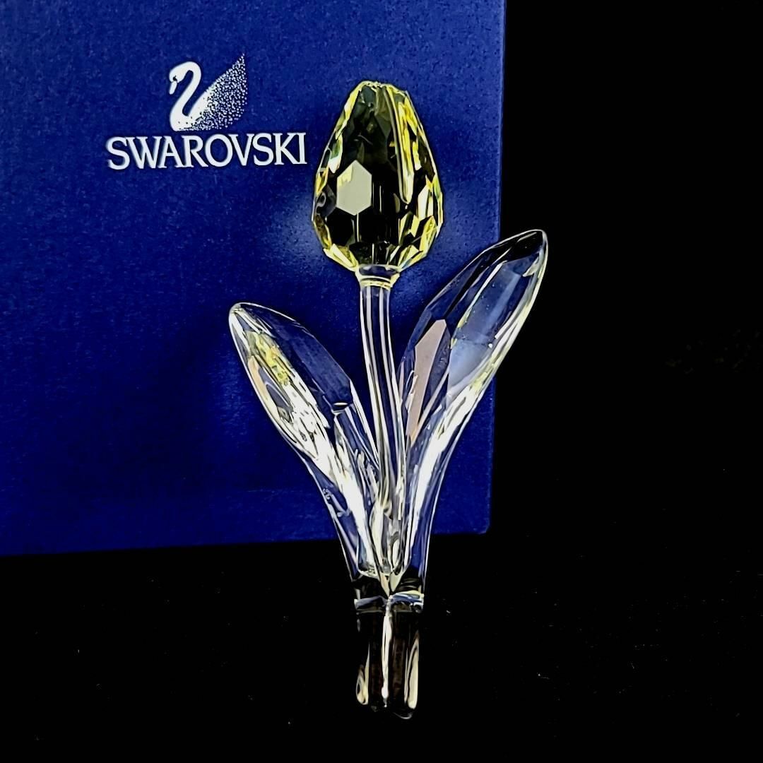 □美品◆ スワロフスキー　SCS限定　2004年　チューリップ　イエロー　箱つき
