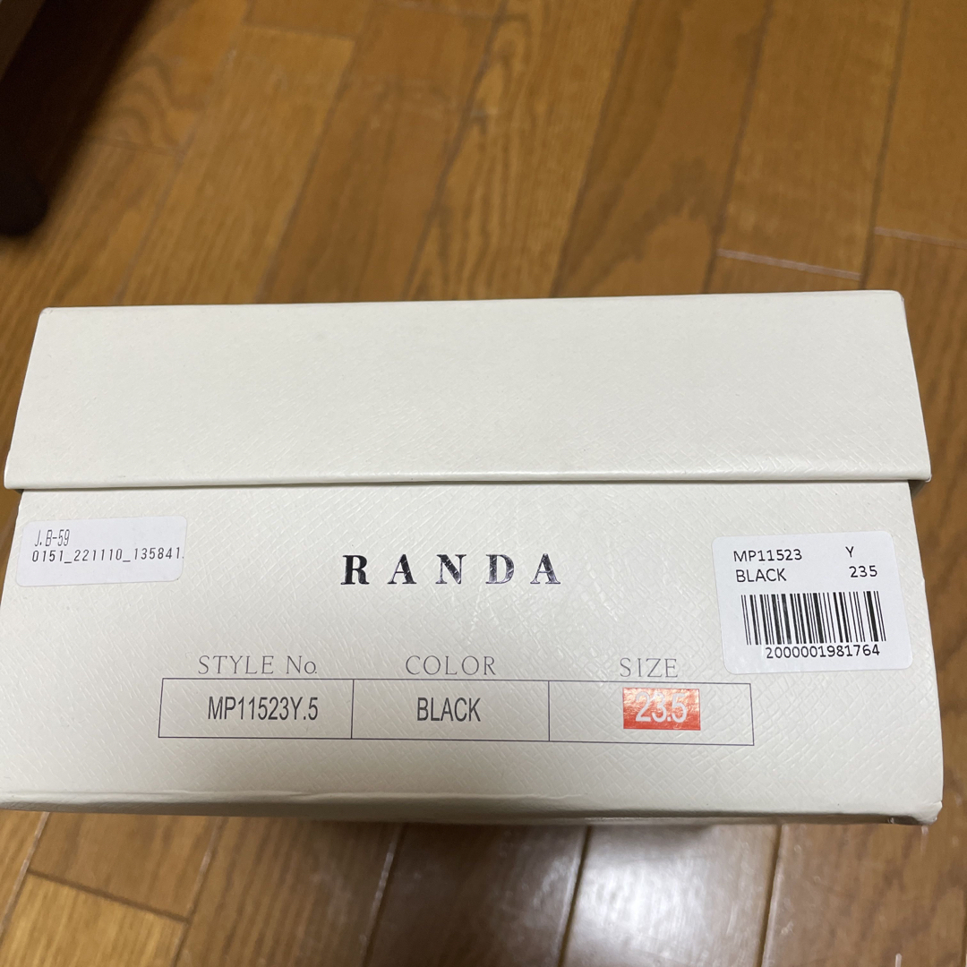 RANDA グリッターピンヒールパンプス ブラック 23.5cm 1