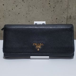 プラダ(PRADA)の◎美品◎プラダ　サフィアーノ 　レザー長財布　ブラック(財布)