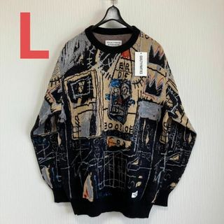 ワコマリア(WACKO MARIA)の【WACKOMARIA】BASQUIAT KNITSWEAT／新品タグ付／送料込(ニット/セーター)