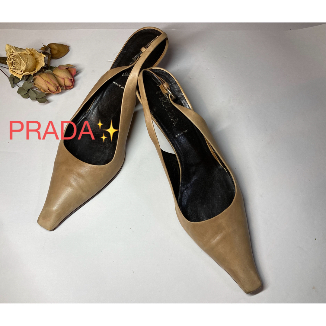 【新品未使用/箱あり】PRADA /スエードパンプス / サイズ40 1/2