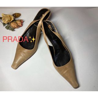 超美品 プラダ ハイヒール シューズ袋付