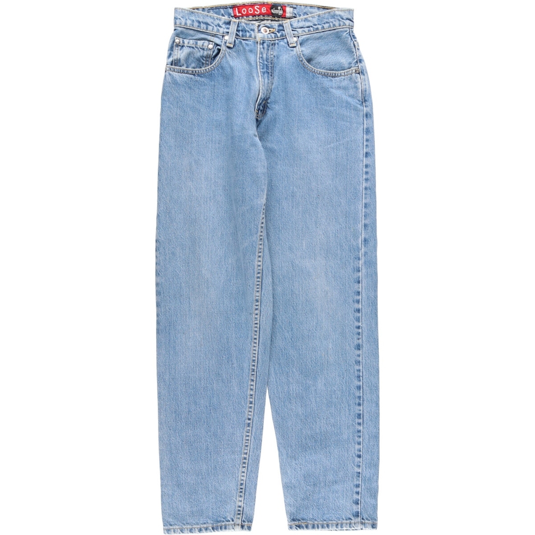 90年代 リーバイス Levi's SILVER TAB シルバータブ LOOSE ルーズ テーパードジーンズ デニムパンツ USA製 レディースL(w28) ヴィンテージ /eaa375089