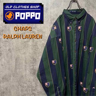 ラルフローレン(Ralph Lauren)のチャップスラルフローレン☆エンブレムロゴクラシックボールドストライプシャツ(シャツ)