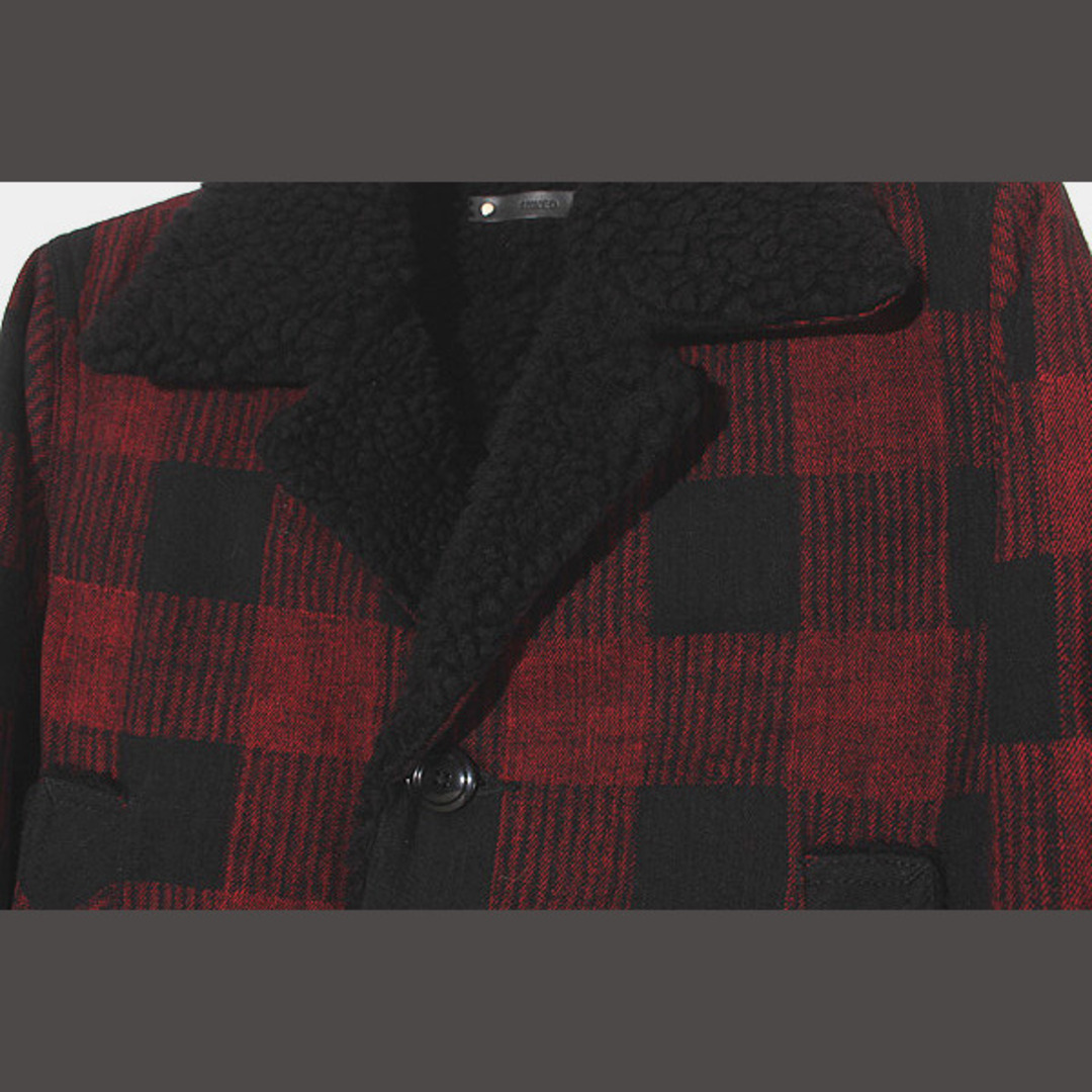 other(アザー)のマインデニム ブラックデニムバッファローチェックボアランチコート 2 赤黒 メンズのジャケット/アウター(ブルゾン)の商品写真