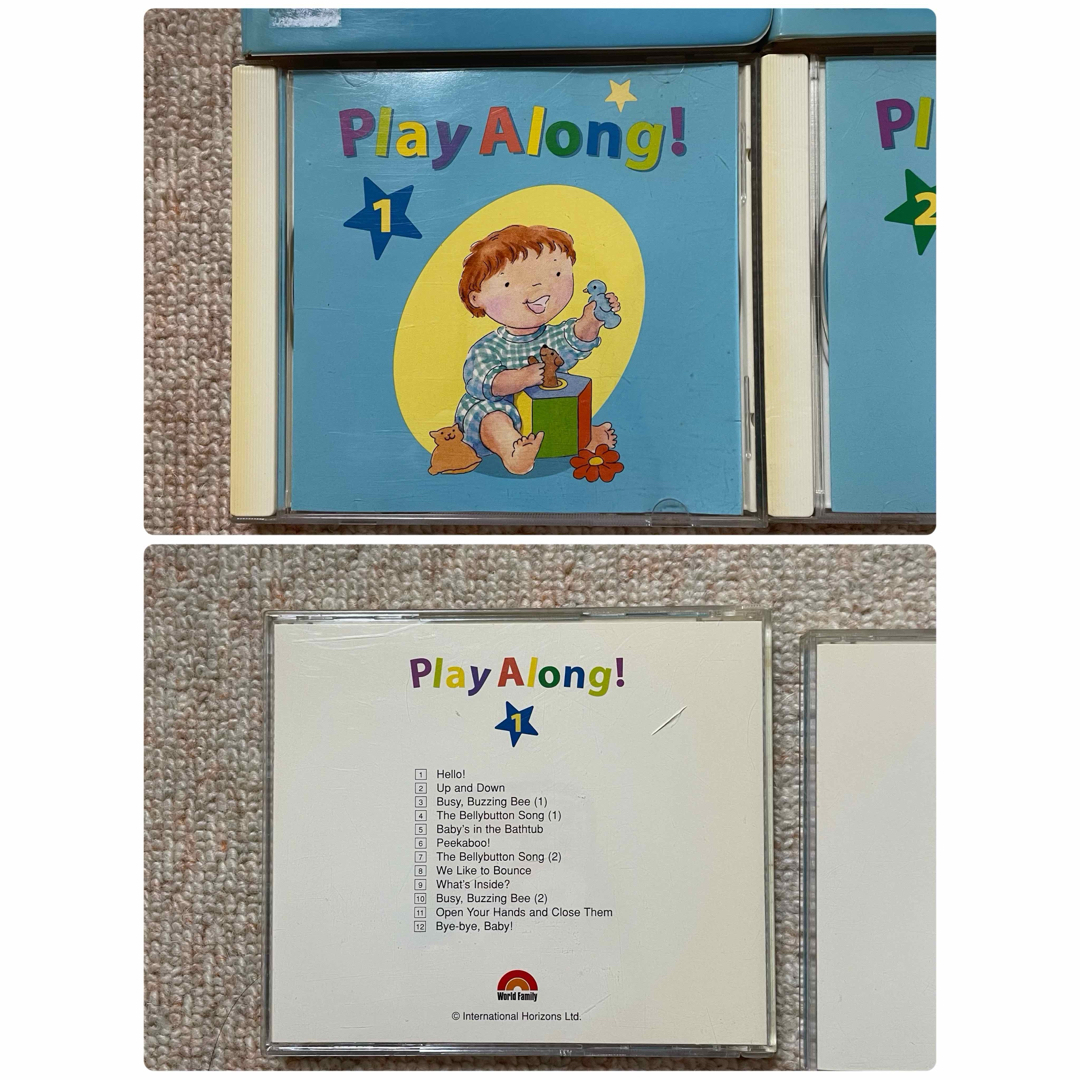 ディズニー英語 DWE Play AlongプレイアロングDVD 3枚CD3枚 4