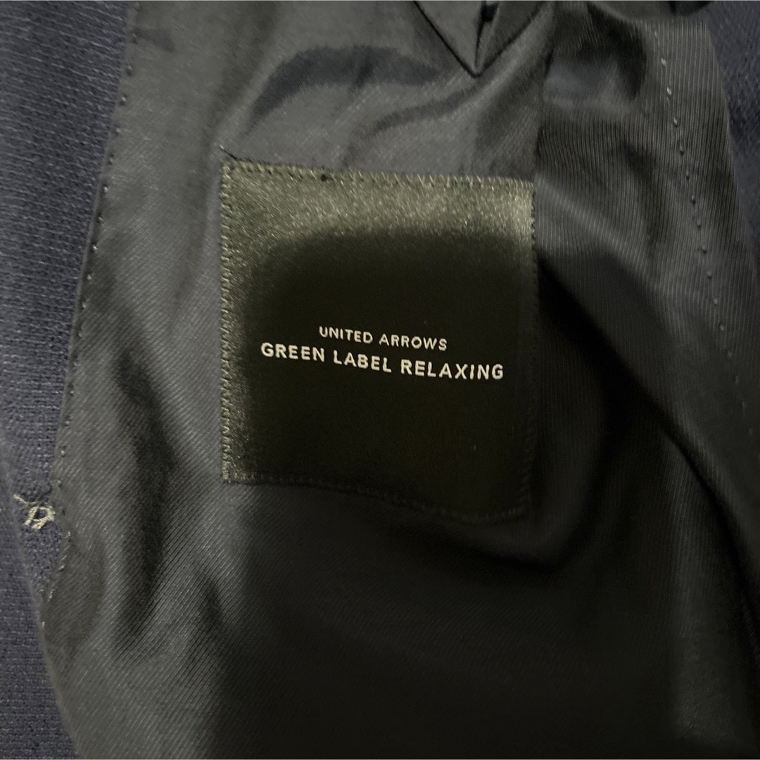 UNITED ARROWS green label relaxing(ユナイテッドアローズグリーンレーベルリラクシング)のグリーンレーベル　ジャケット　ダブル　ネイビー　スーツ　コート メンズのジャケット/アウター(テーラードジャケット)の商品写真