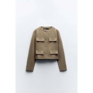 ZARA - ZARA フラップクロップドジャケットの通販 by mahalo9020's