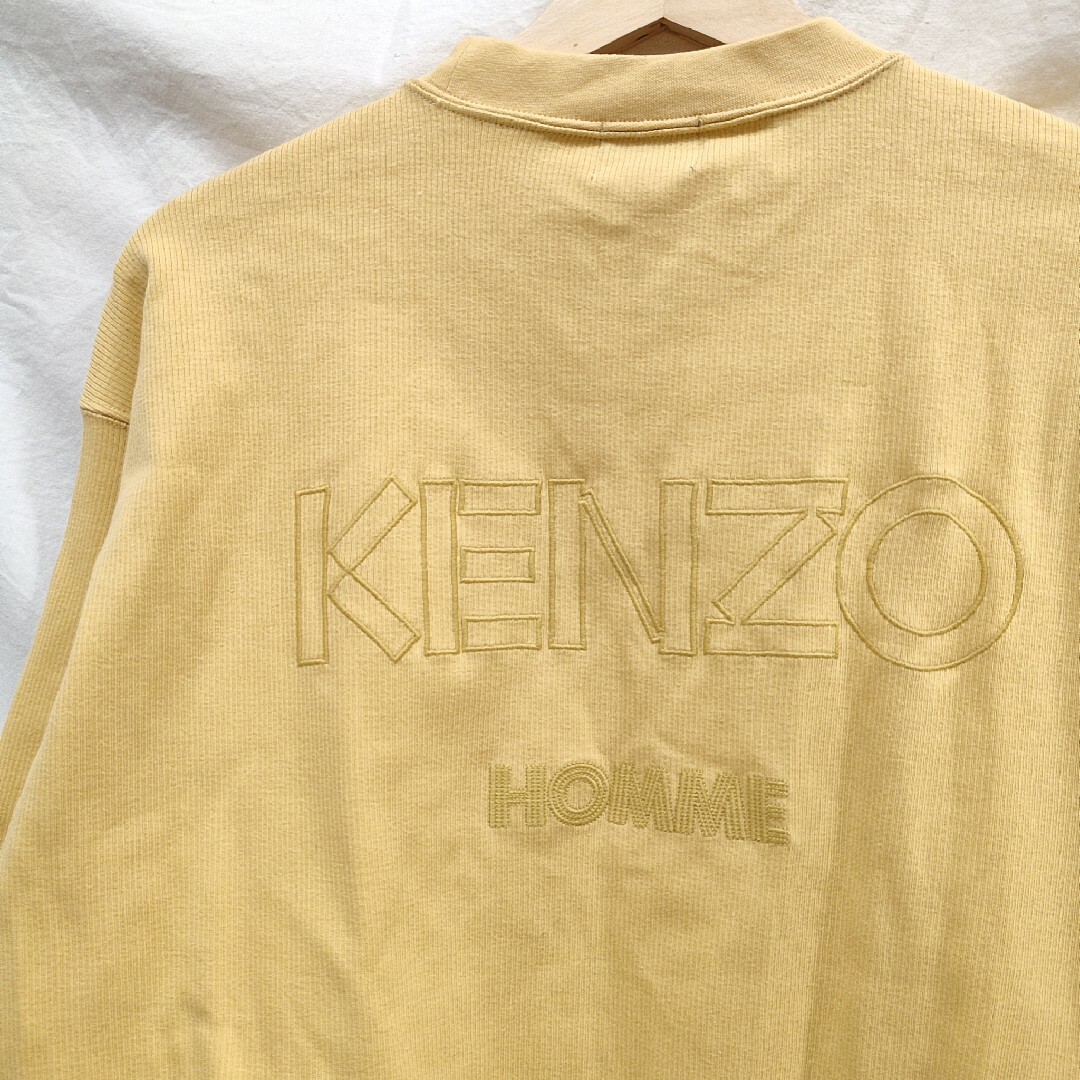 【大人気】KENZO ケンゾービックロゴ刺繍スウェット　L  ブラック　ゴルフ