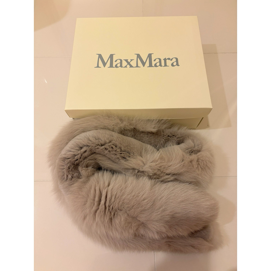 S MAXMARA ファー マフラー