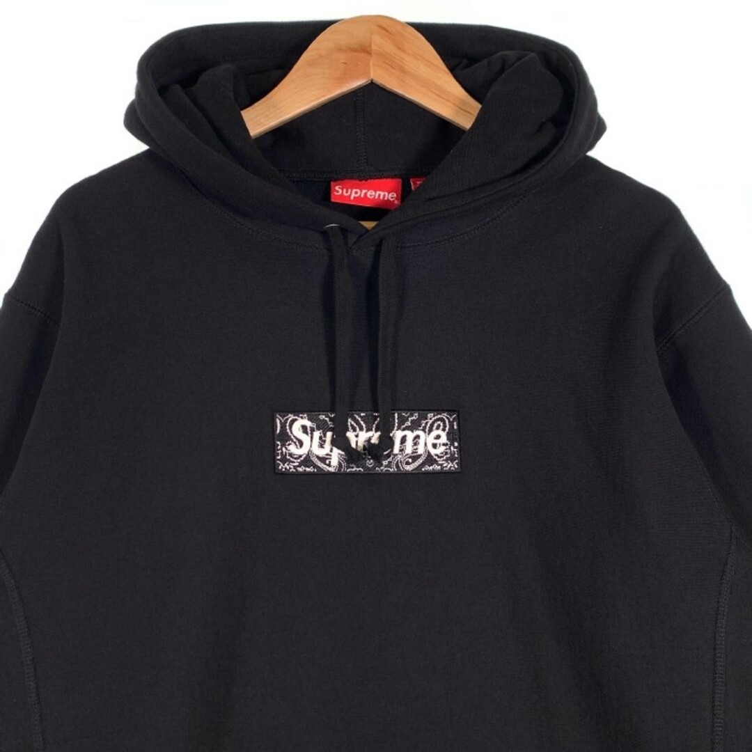 supreme box logo hooded パーカー ブラック 黒 XL