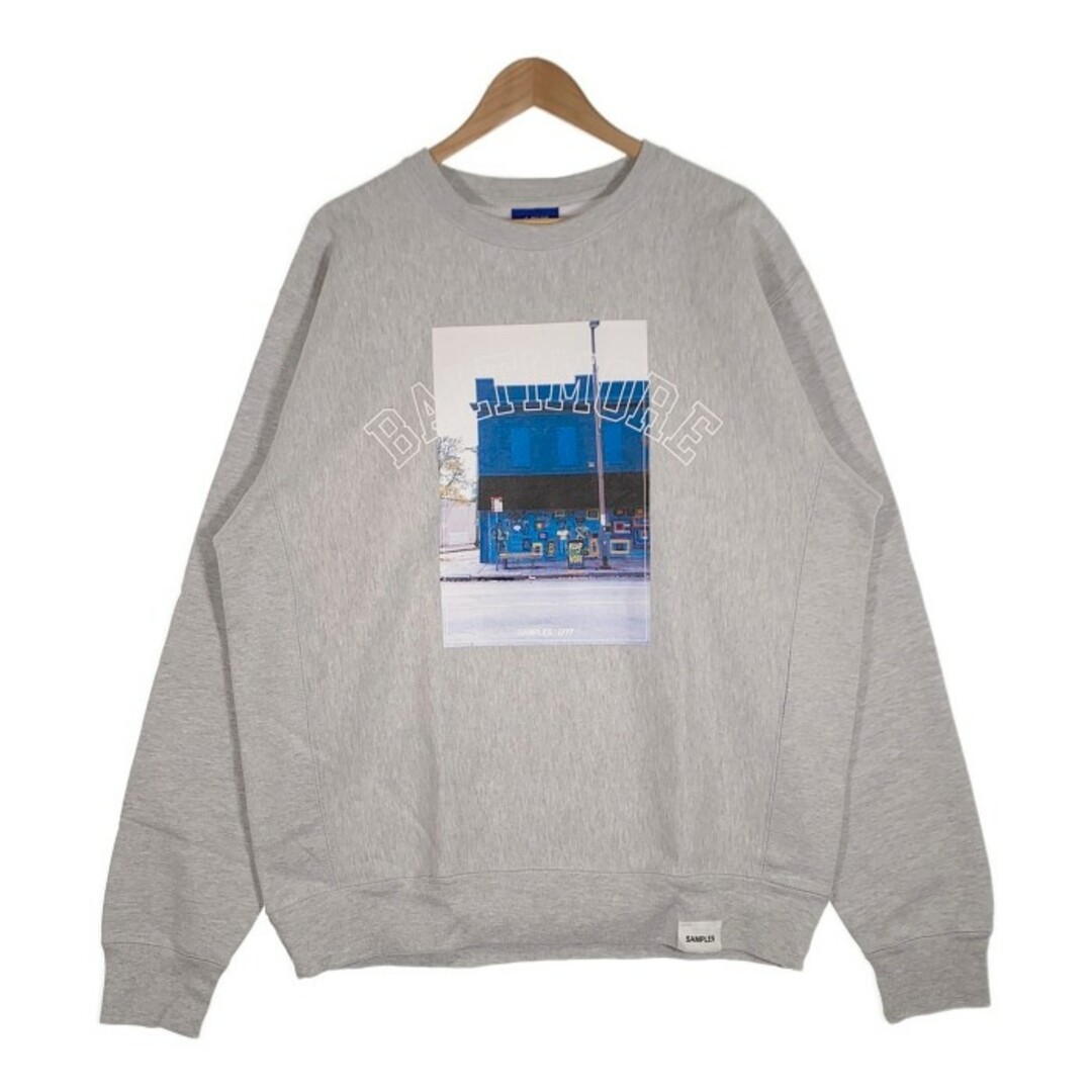 LFYT ラファイエット SAMPLES サンプルズ CITY CREW SWEAT BALTIMORE クルーネック スウェットトレーナー 裏起毛 グレー Size XL