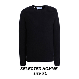 SELECTED HOMME  ブラックセーター size XL(ニット/セーター)