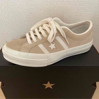 コンバース(CONVERSE)のコンバース　スター&バーズスエード　ベージュ(スニーカー)