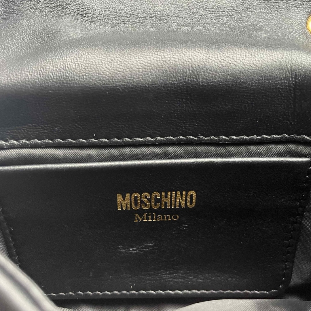 MOSCHINO(モスキーノ)のMOSCHINO モスキーノ(モスキーノ)レザー ショルダーバッグ レディースのバッグ(ショルダーバッグ)の商品写真