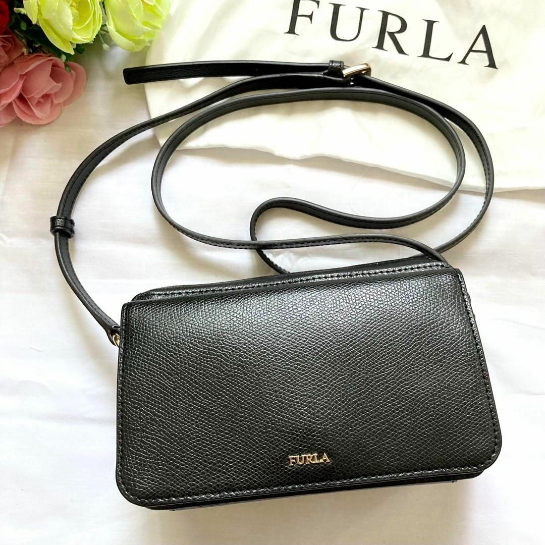 Furla - ✨極美品✨FURLA フルラ ショルダーバッグ レザー ブラック