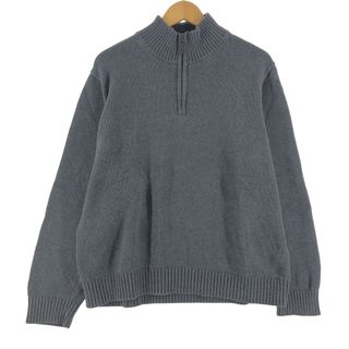 エルエルビーン(L.L.Bean)の古着 エルエルビーン L.L.Bean コットンニットハーフジップセーター メンズL /eaa355401(ニット/セーター)